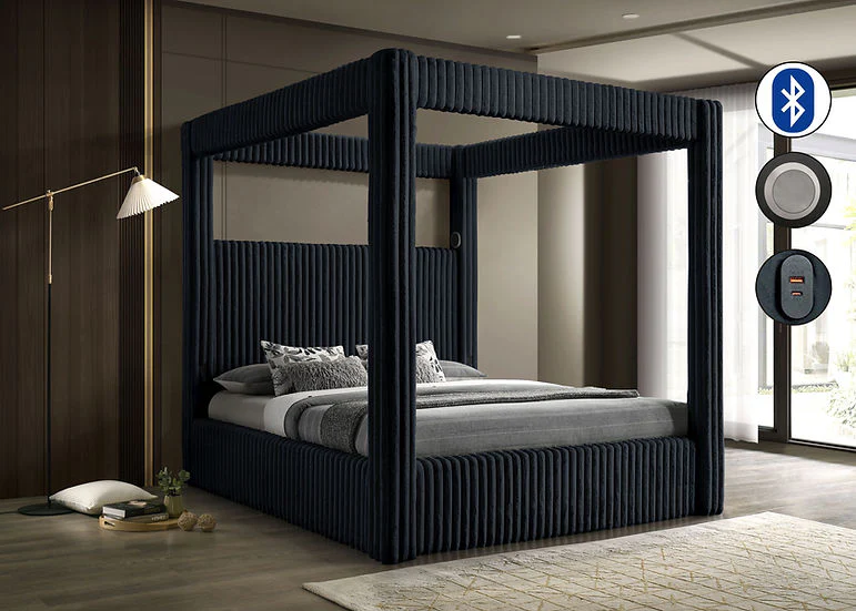 B9013 Atlam (Black) Bed