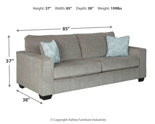Ashley Altari Queen Sofa Sleeper Alloy