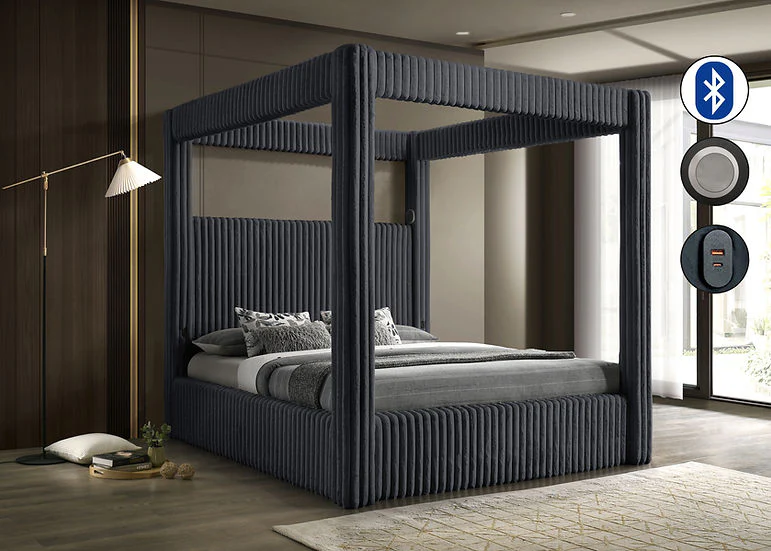 B9013 Atlam (Grey) Bed