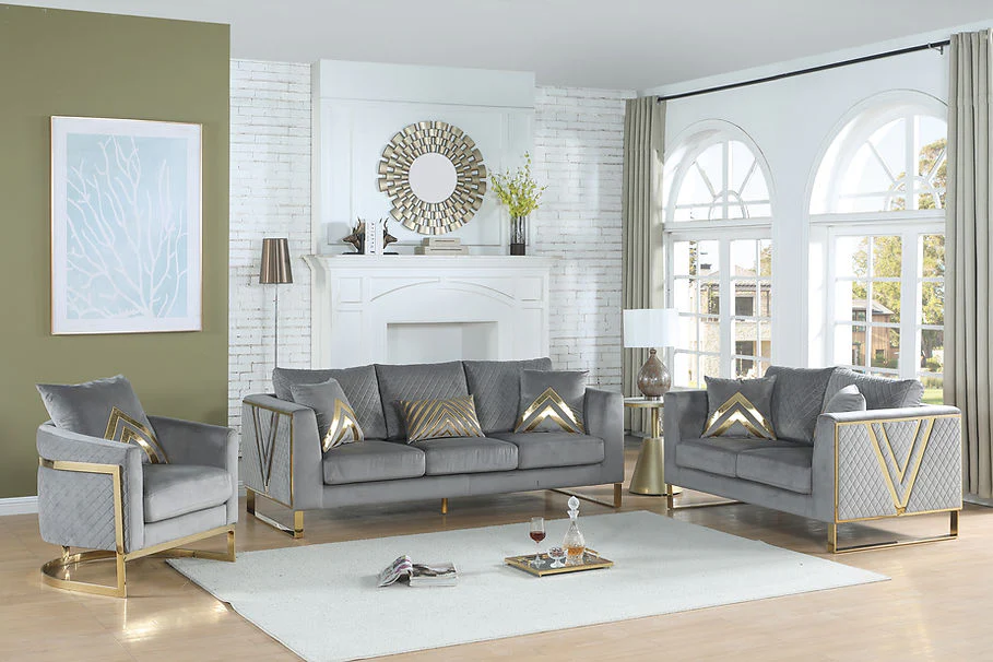 S1300 Vista Bonita (Grey) Sofa & Loveseat