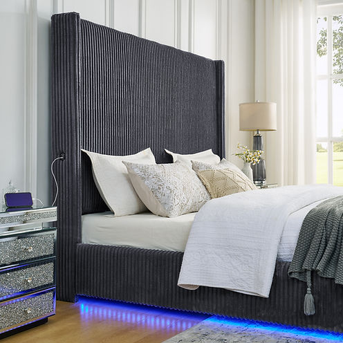 B300 Belinda (Grey) Bed