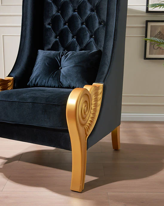 A-CH02 Throne 62.5" Tall (Black) Chair