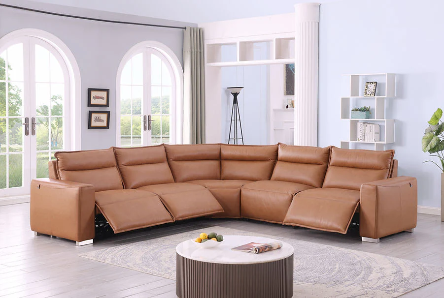 MI-1235 SIERRA (Camel) Power Reclining Sectional
