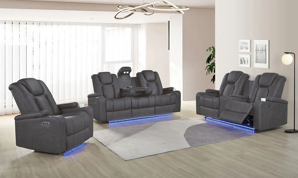 S9304 Ashley PWR Reclining Set (Grey)