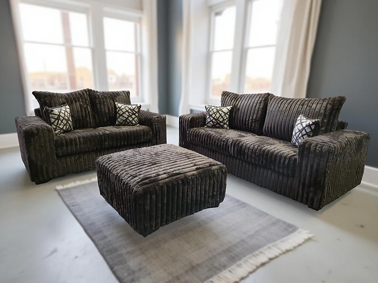 S320 Texan Oversize (Brown) Sofa Loveseat