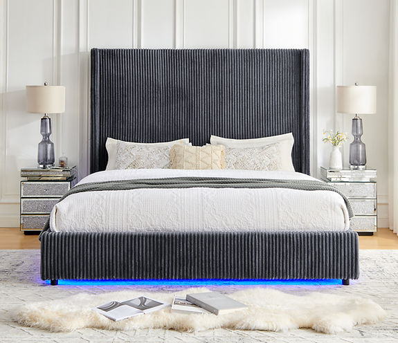 B300 Belinda (Grey) Bed