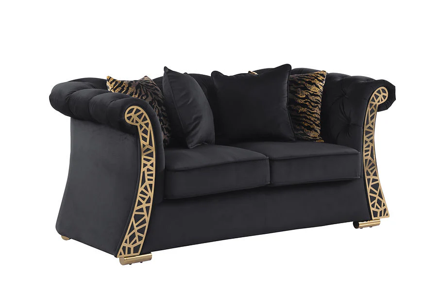S1600 Curamo (Black) Sofa & Loveseat