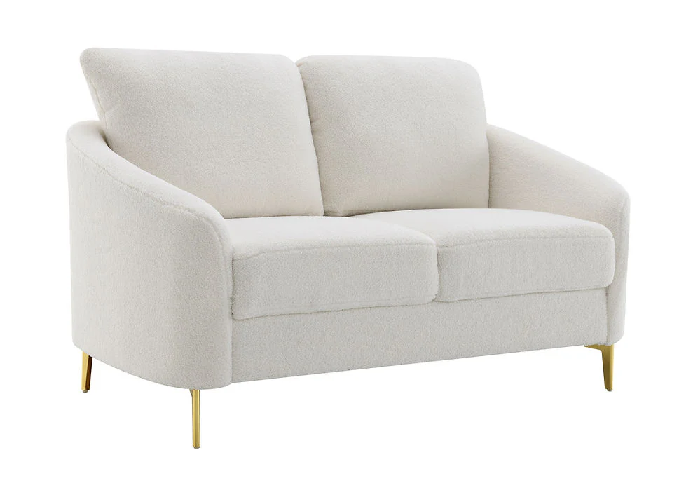 S160 Lila (White) Sofa & Loveseat