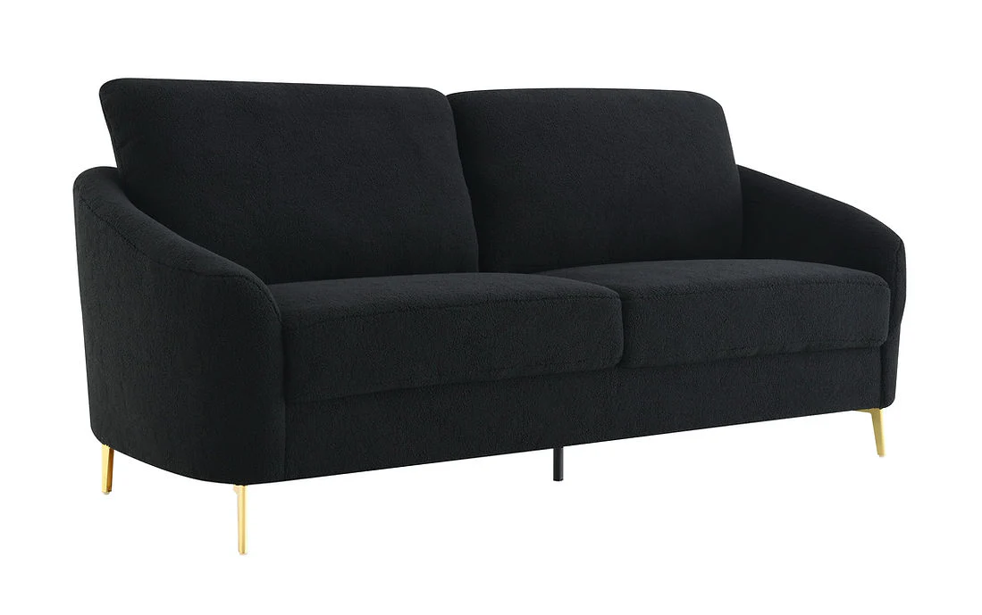 S160 Lila (Black) Sofa & Loveseat
