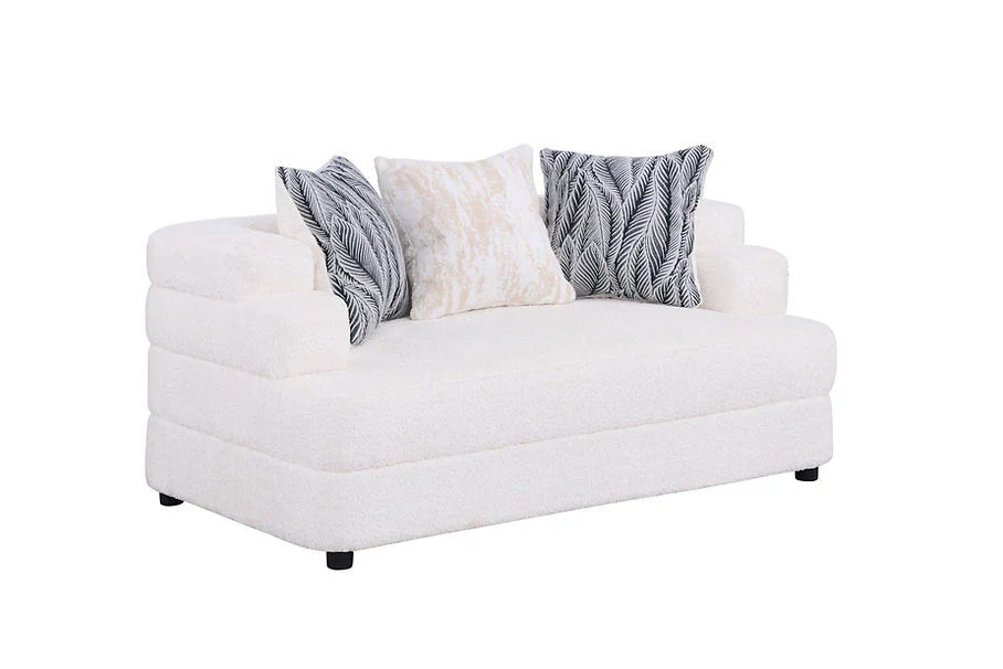 S1400 Stepso (Cream) Sofa & Loveseat