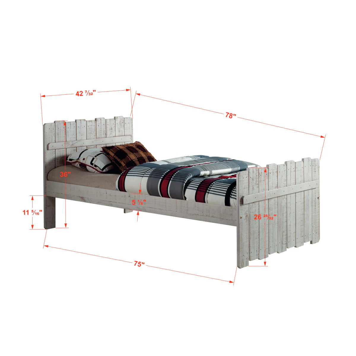 Donco 1383 Twin Tree House Bed Frame in Rustic Sand