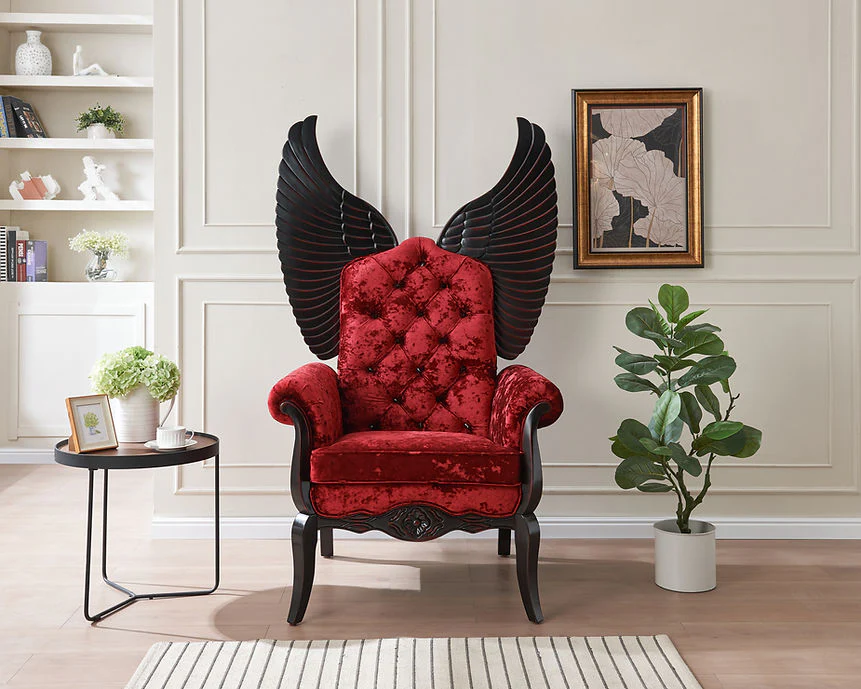 A-CH01 Lucifur 64" Tall (Red) Chair