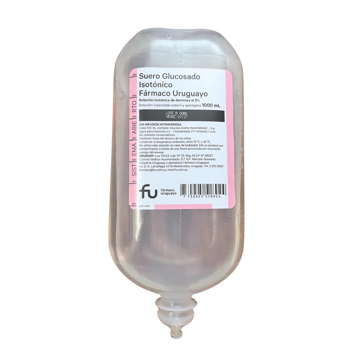 Suero Glucosado Isotónico