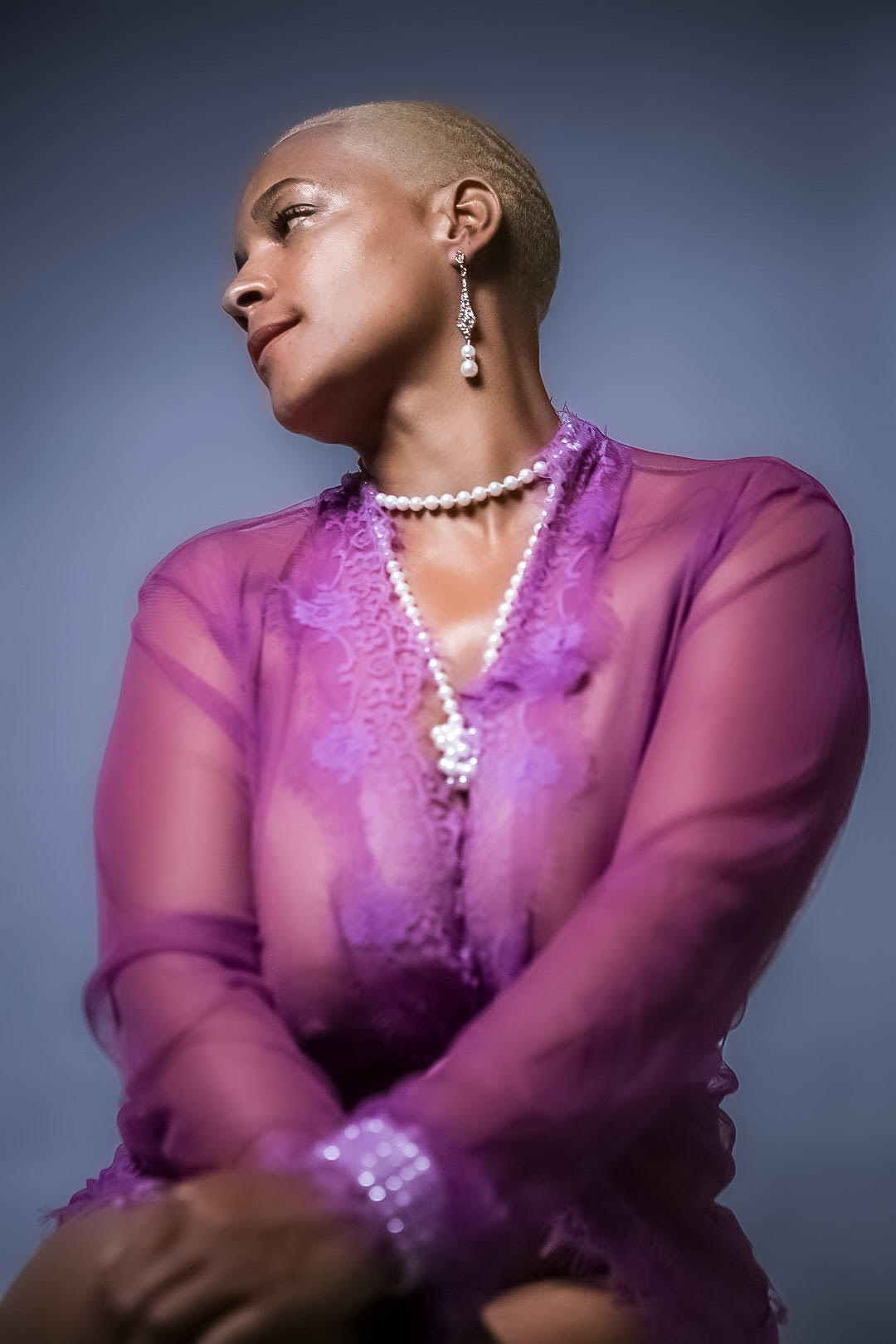 Amethyst Allure – Sheer Robe