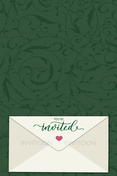 Traditional Envelope Opening Wedding Video Invite | Indian Style, Design No 1035
