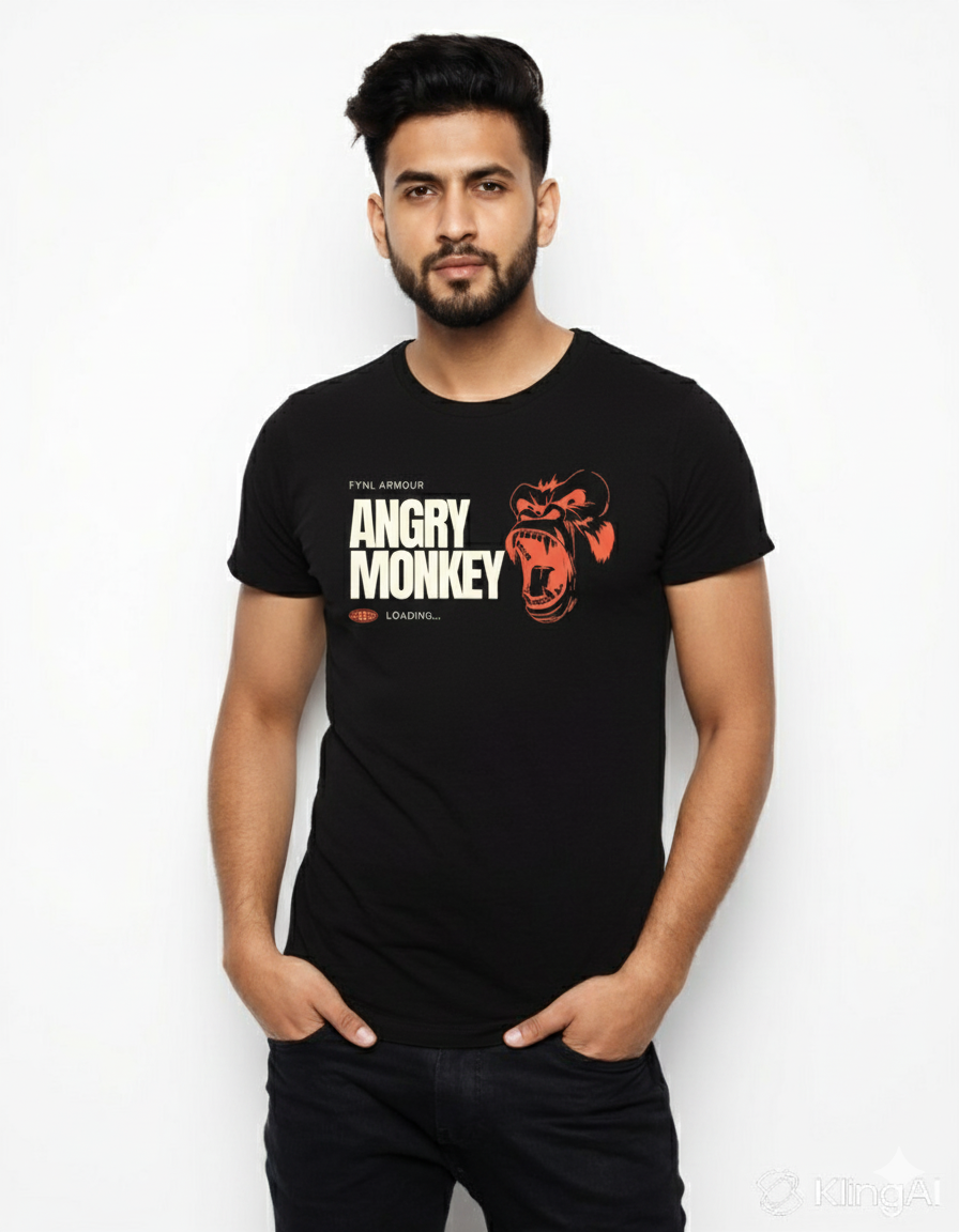 Angry Monkey Graphic T-shirt