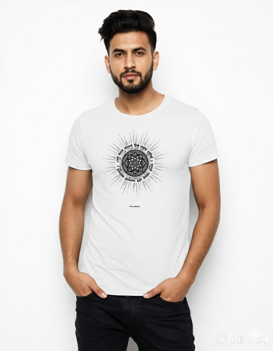 White Graphic Print T-shirt