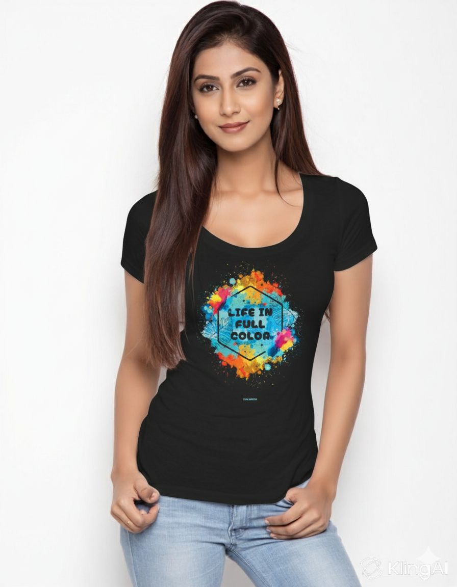 Life in Full Color Graphic T-Shirt