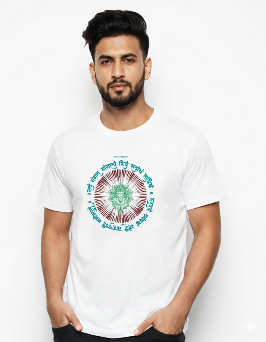 White Graphic Printed T-Shirt