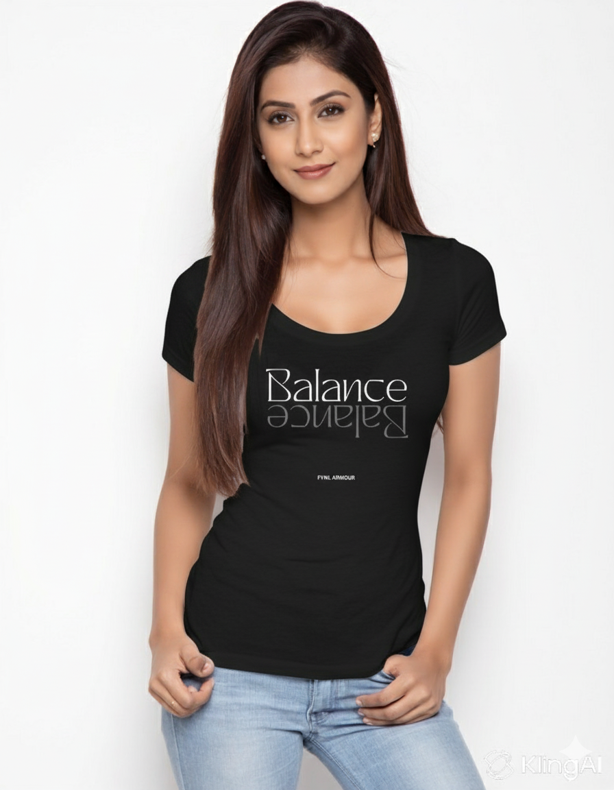 Balance Graphic Black T-shirt