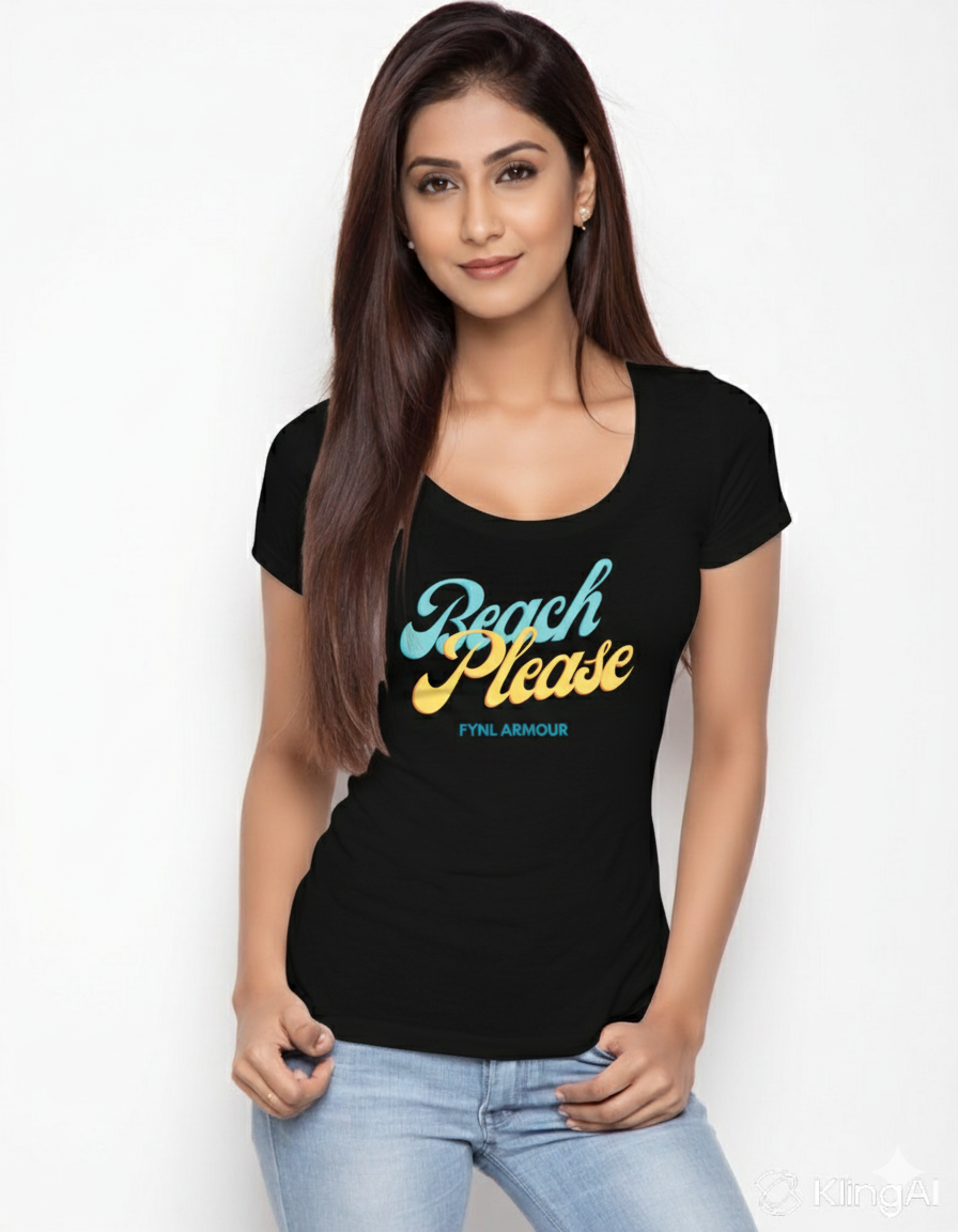 Beach Please Print T-Shirt