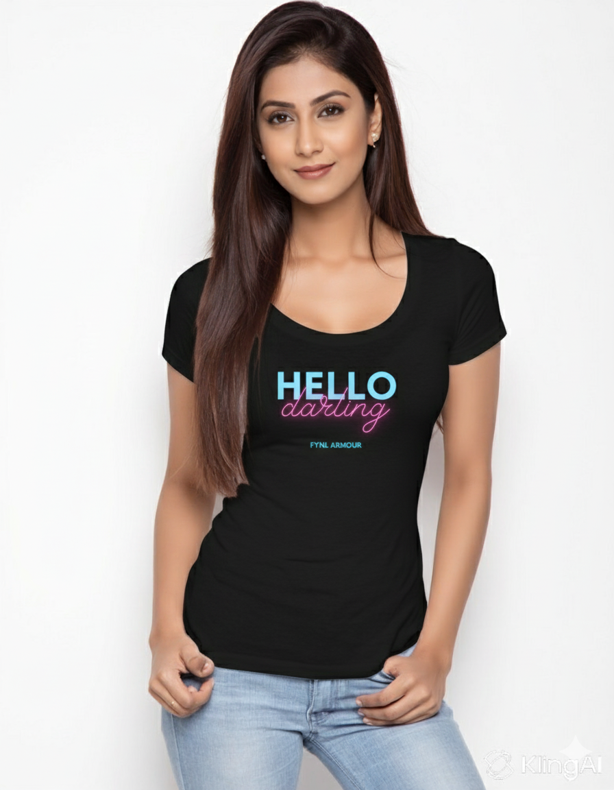 Hello Darling Printed T-Shirt