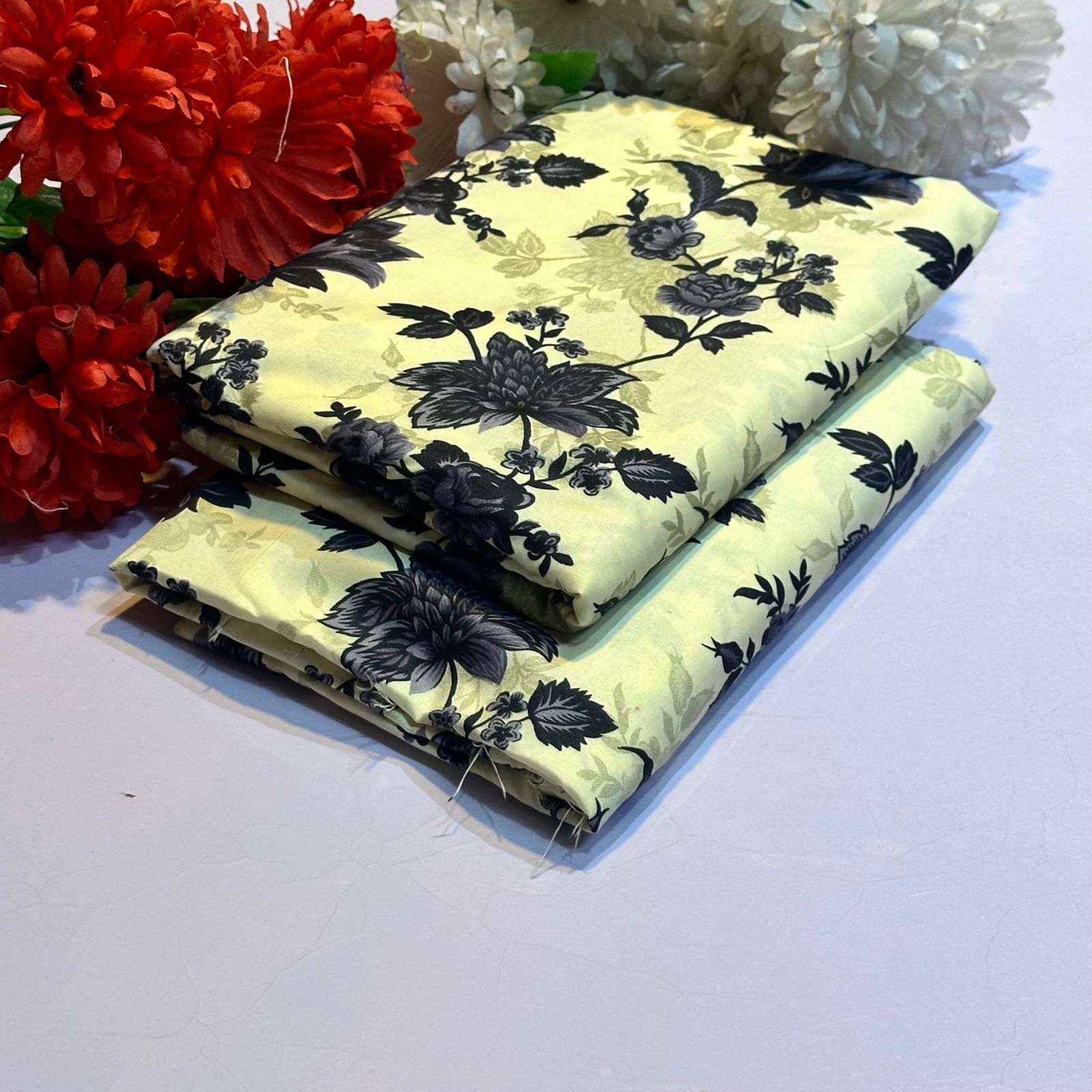 MIcro Polo Cotton - 2 Pcs Suit - D 19