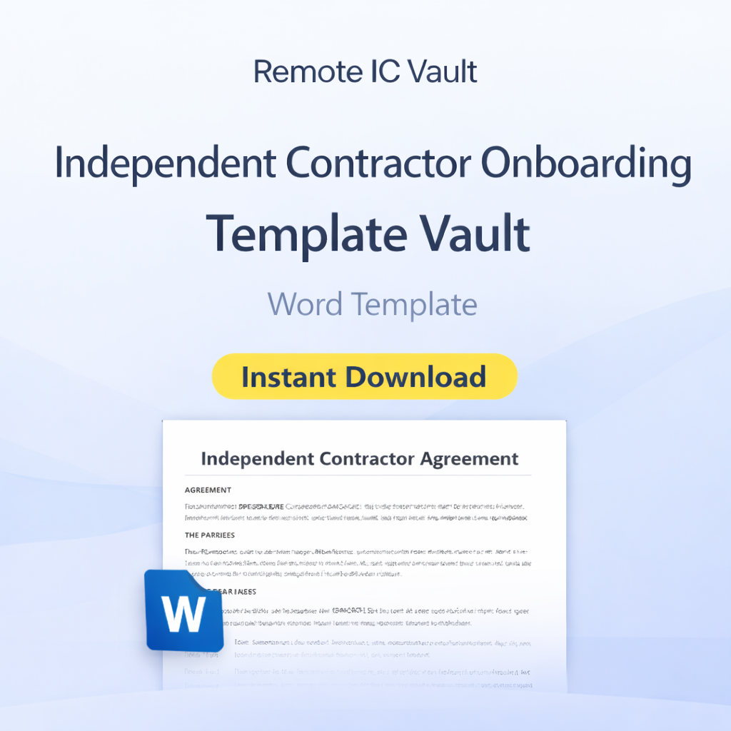 IC Agreement + NDA Templates