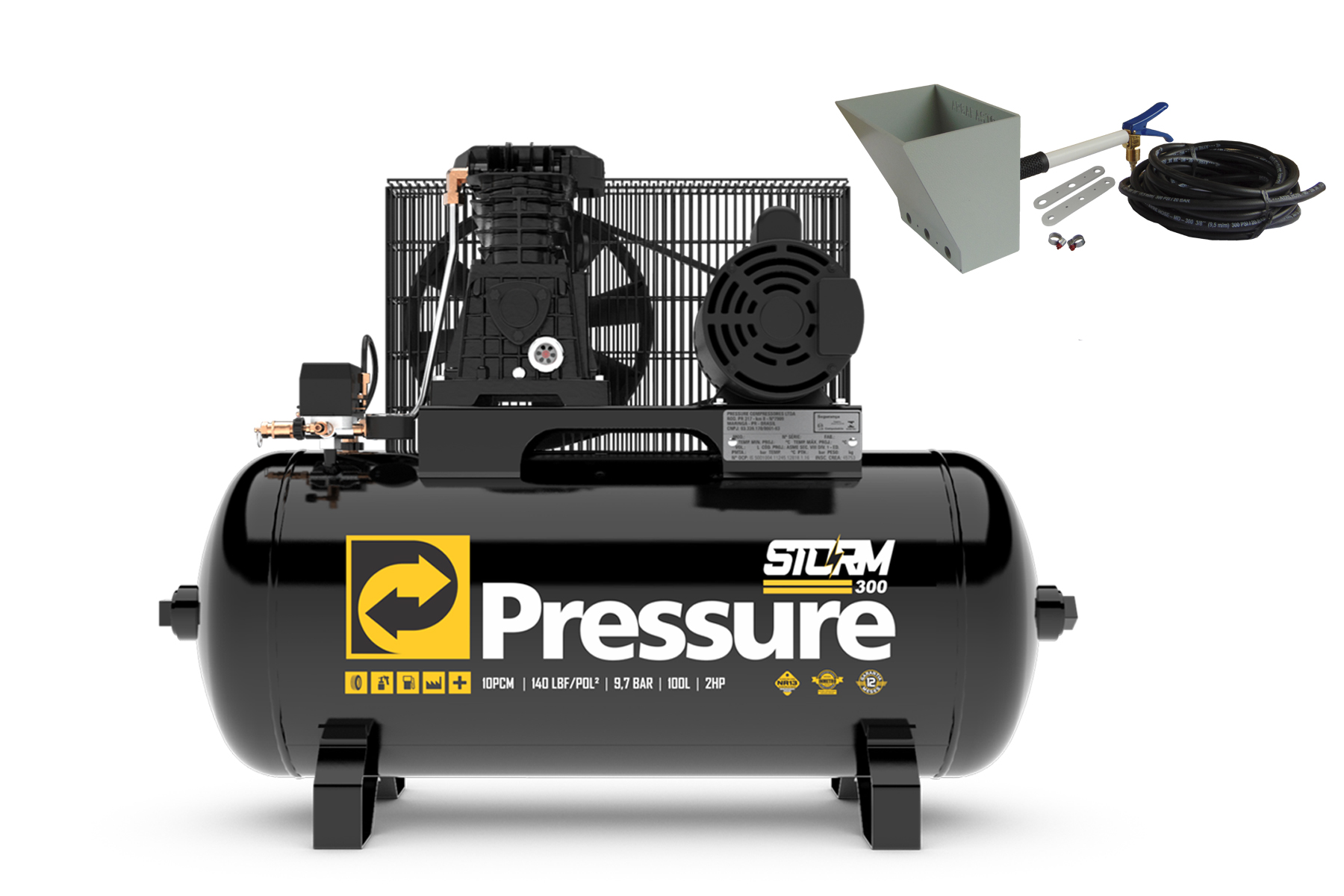 Compressor com mangueira