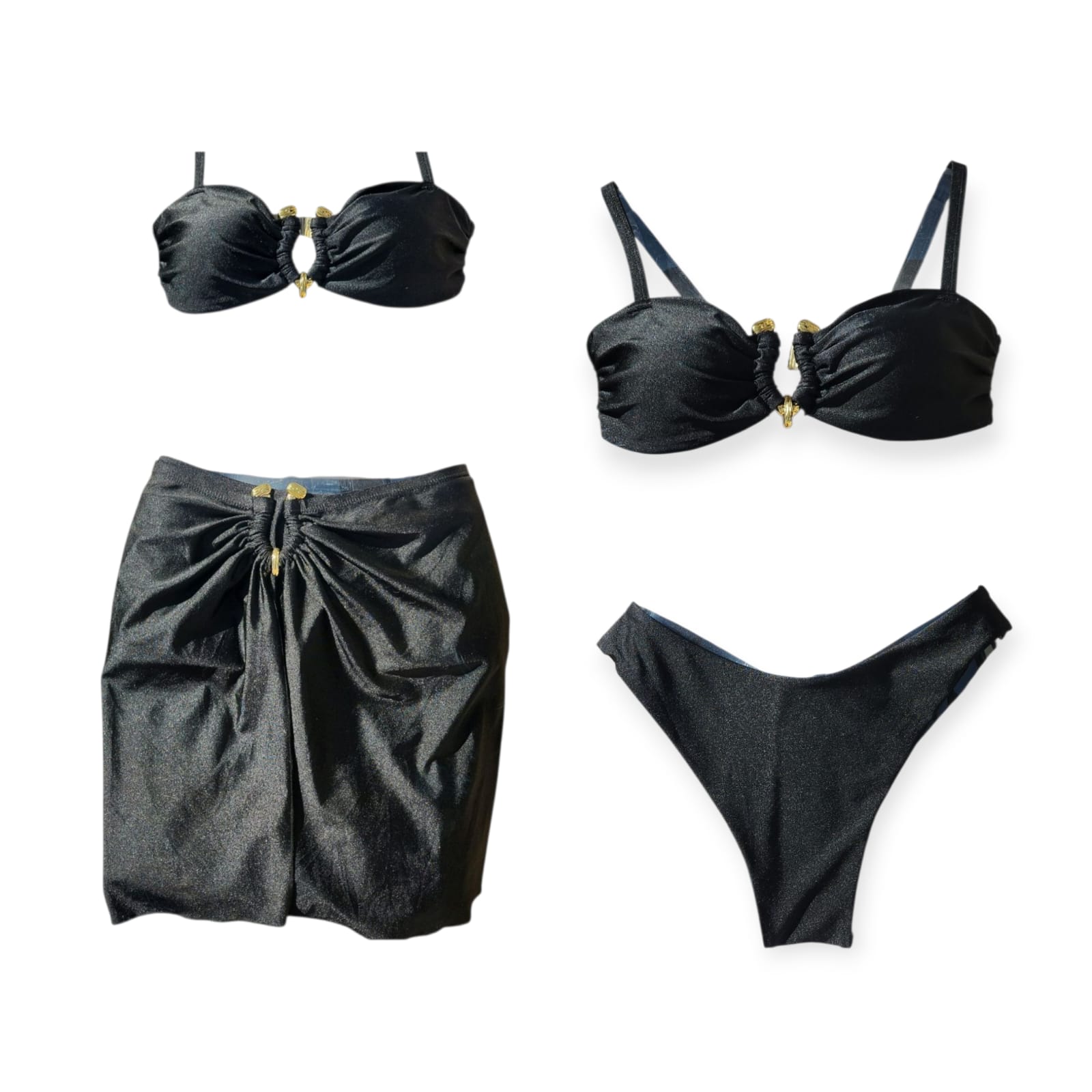 Conjunto de biquíni com saída de praia