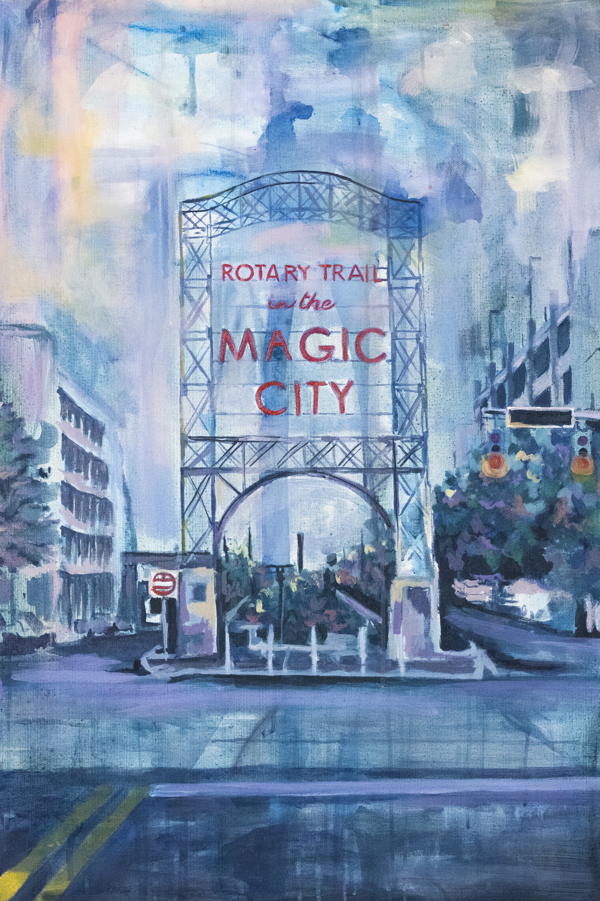 Rotary Trail in the Magic City in Blue