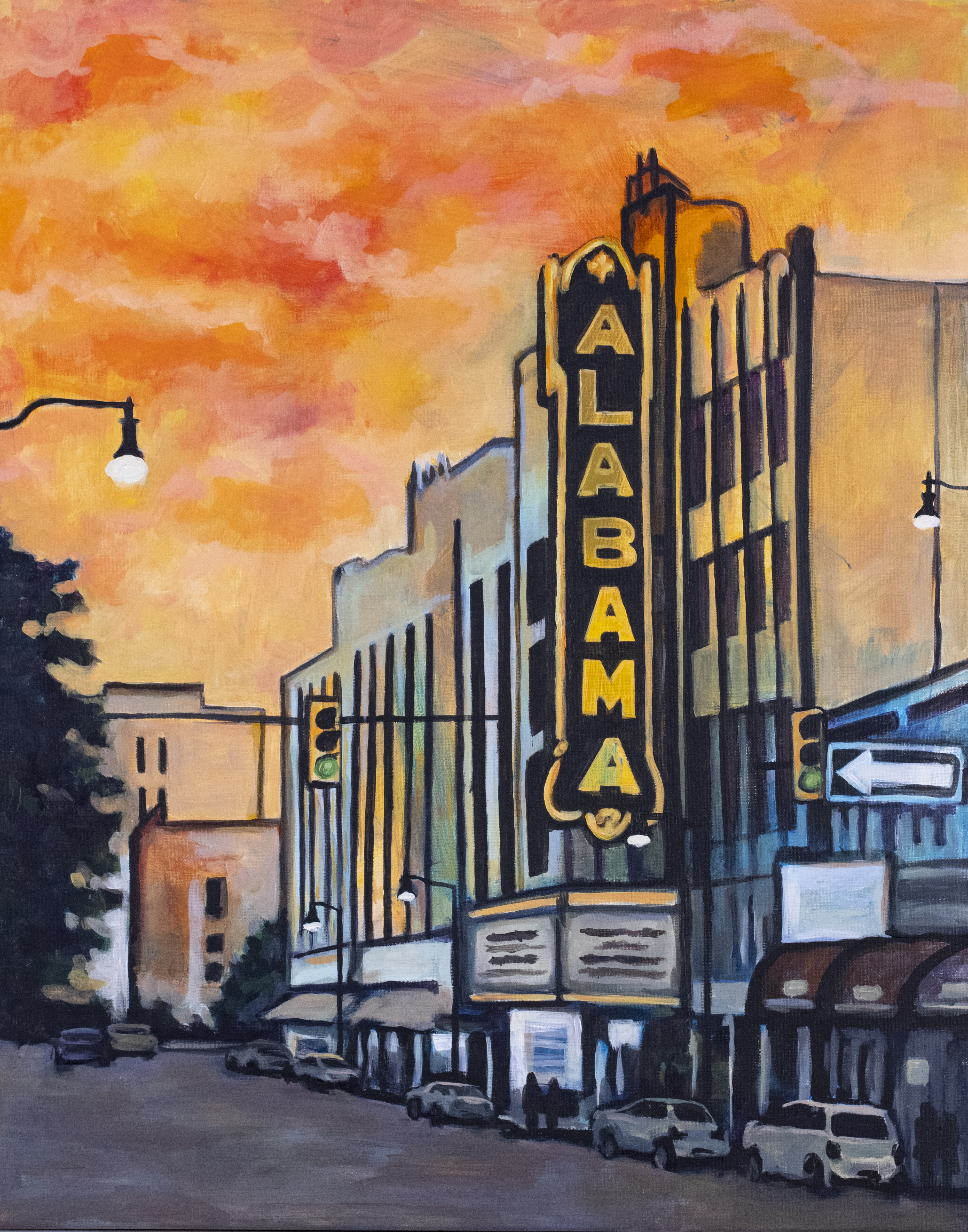 Alabama Theatre at Sunset