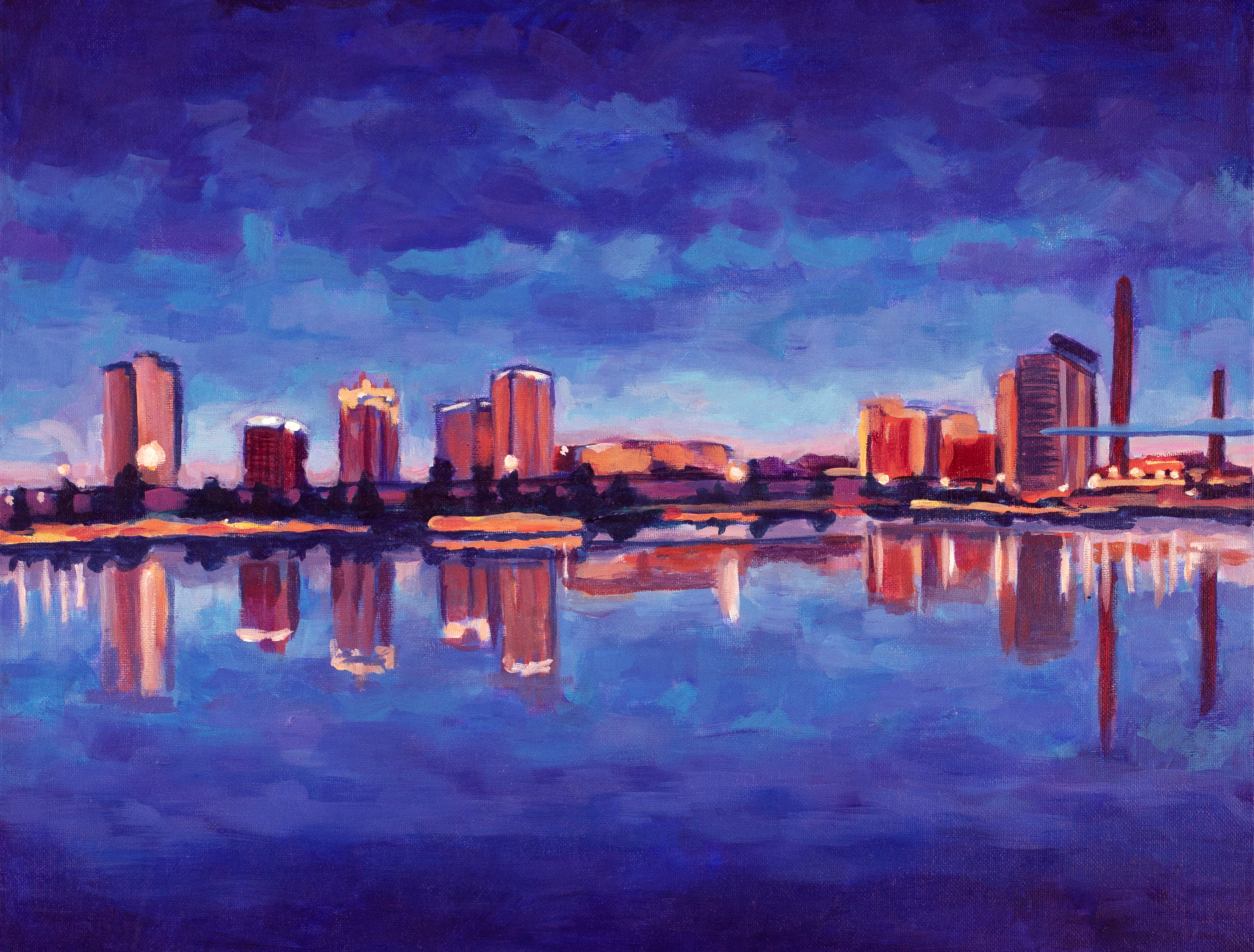 Railroad Park at Dusk