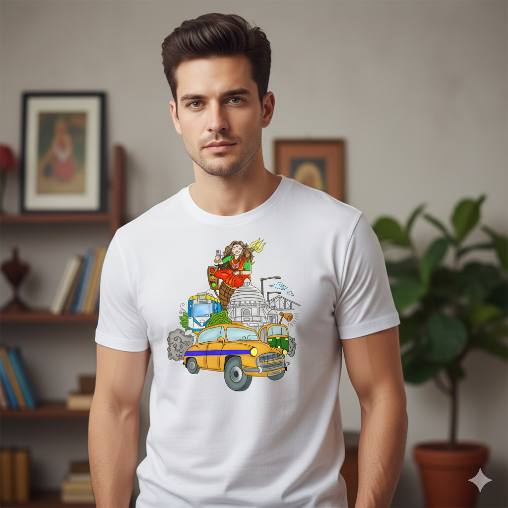 Kolkata With Durga Graphics Tee