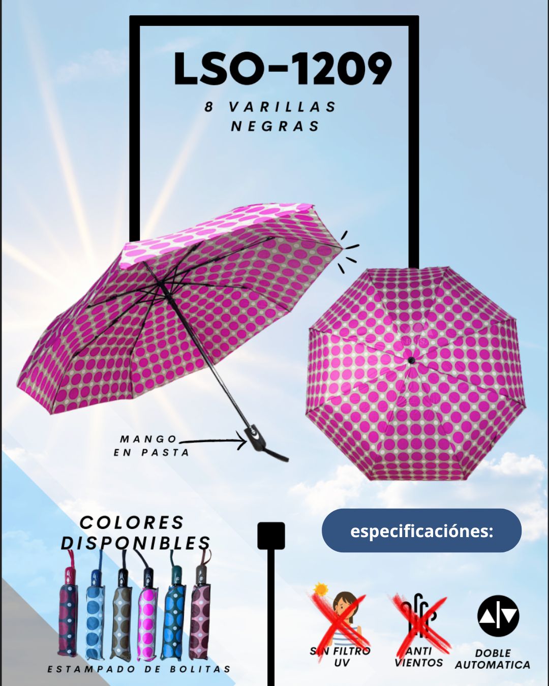 LSO-1209 Polka Dot Umbrella
