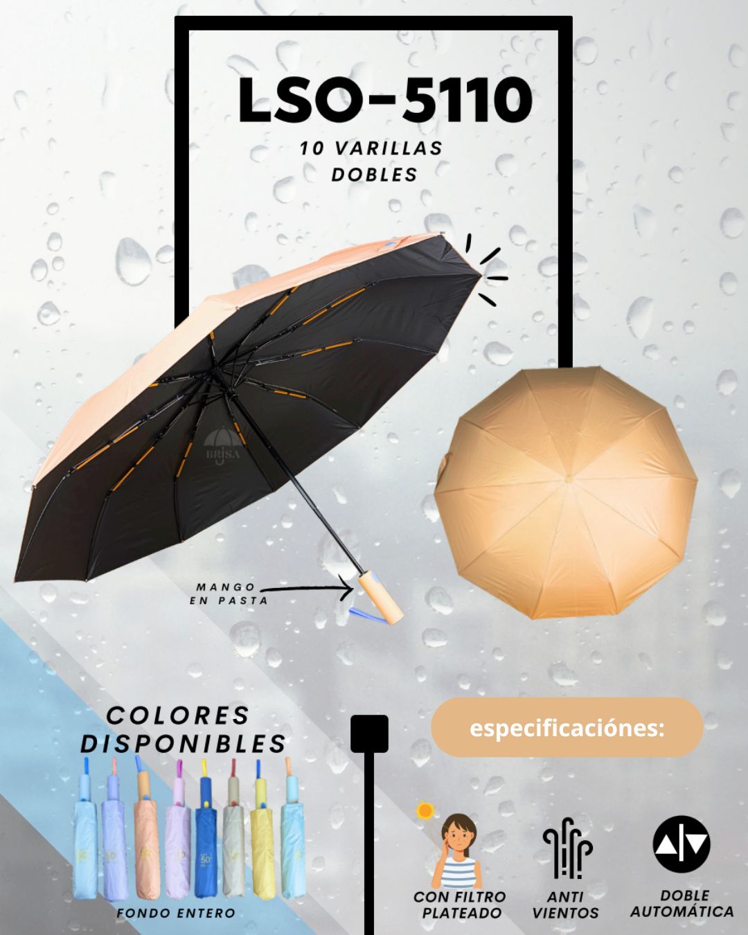 LSO-5110 Double-rod Umbrella