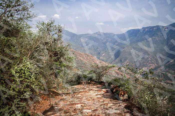 Dramatic Path Segment Chicamocha Canyon
