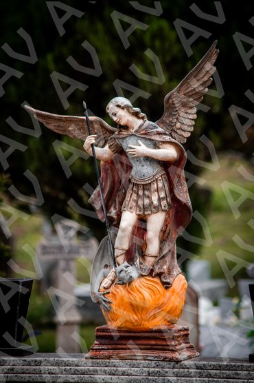 Angel Statue Over Hell