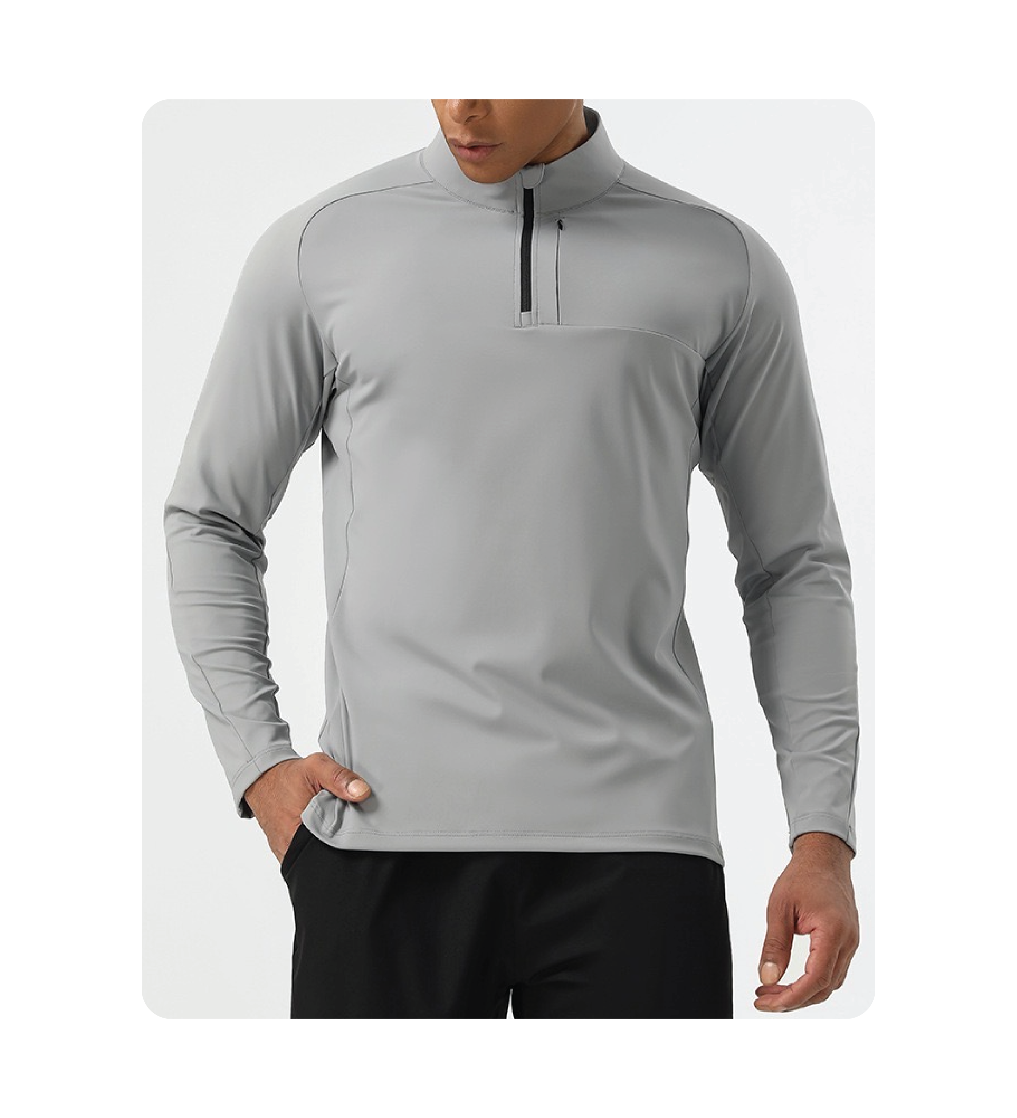 Outdoor Functional Tee-Mockneck