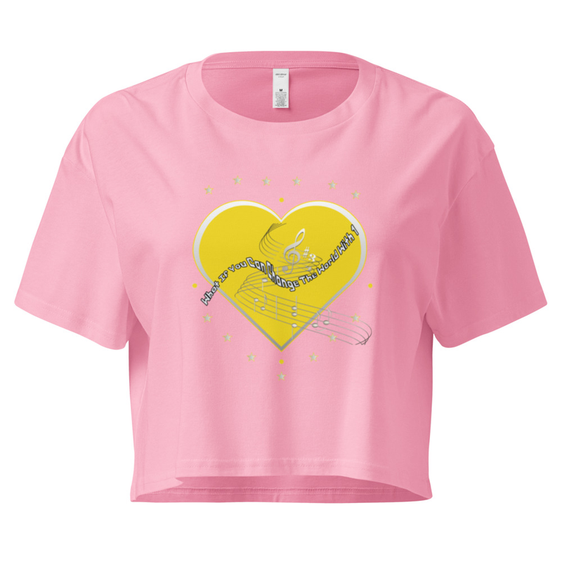 What if You Can Change The World Women’s crop top