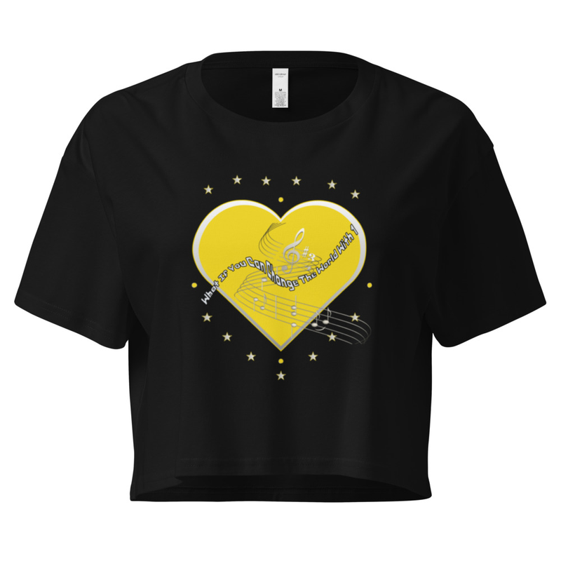 What if You Can Change The World Women’s crop top
