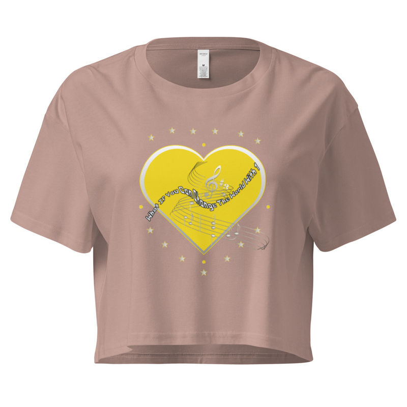 What if You Can Change The World Women’s crop top