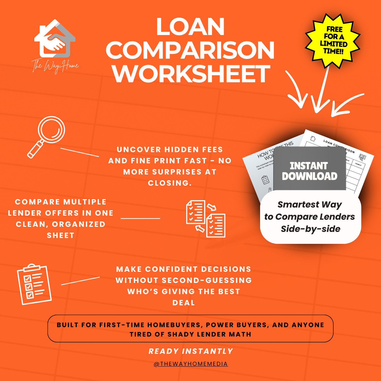 Loan Comparison Worksheet