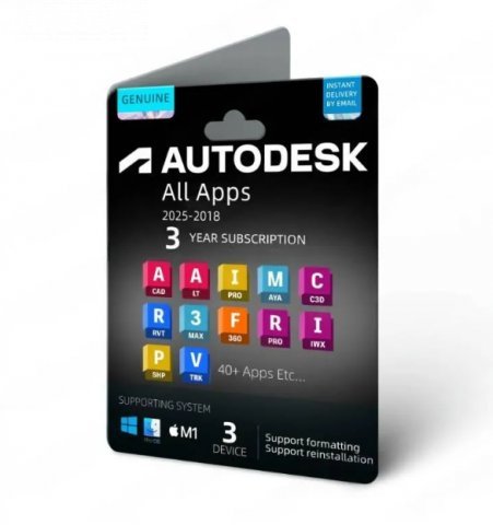 Autodesk All Apps Activation 3 Years 2023-2026
