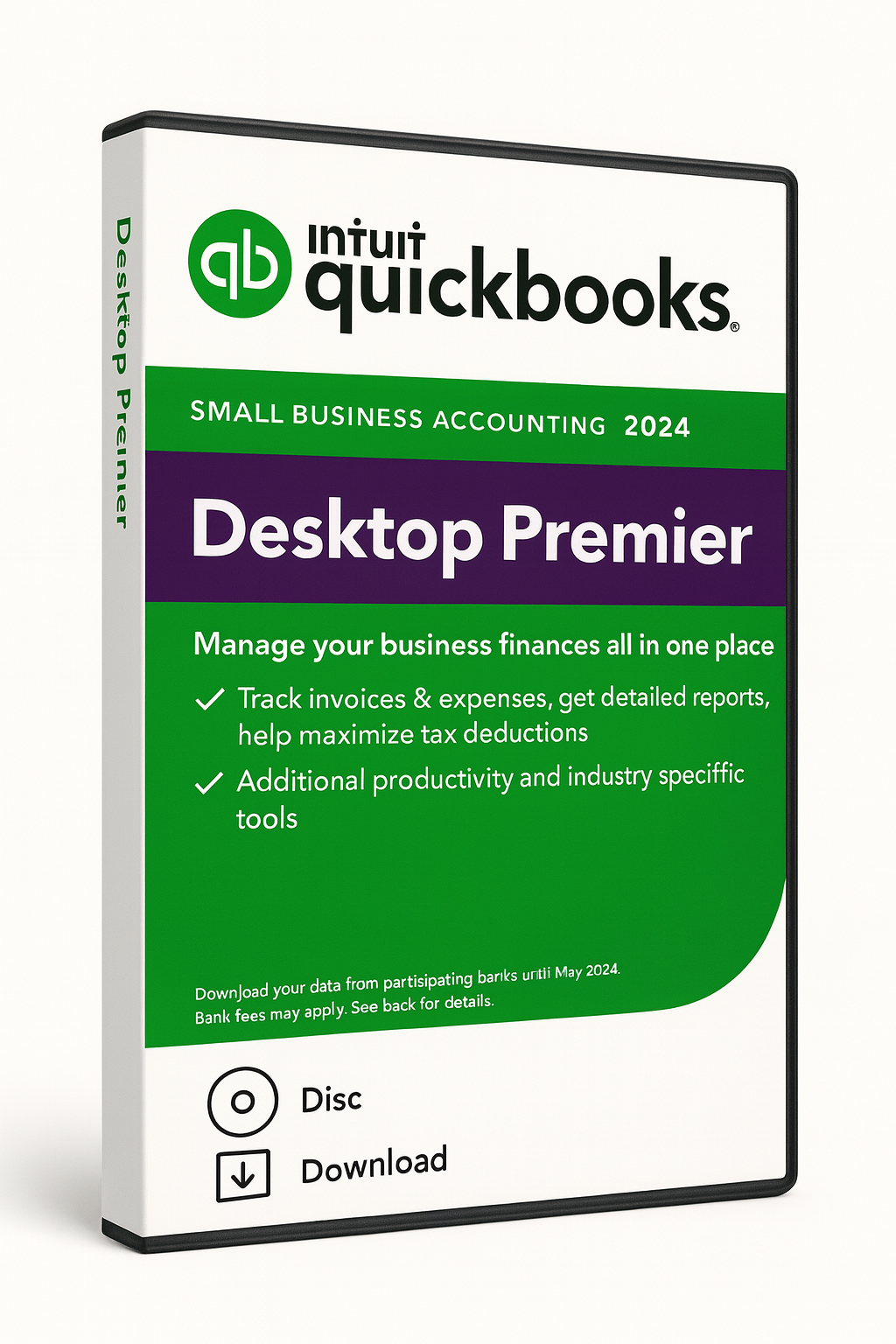 Quickbooks Desktop Premier Plus 2024 Lifetime license DVD