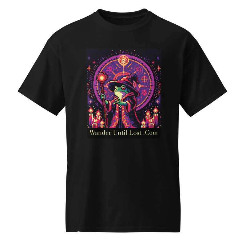 16-bit Retro Video Game Frog Wizard T-shirt