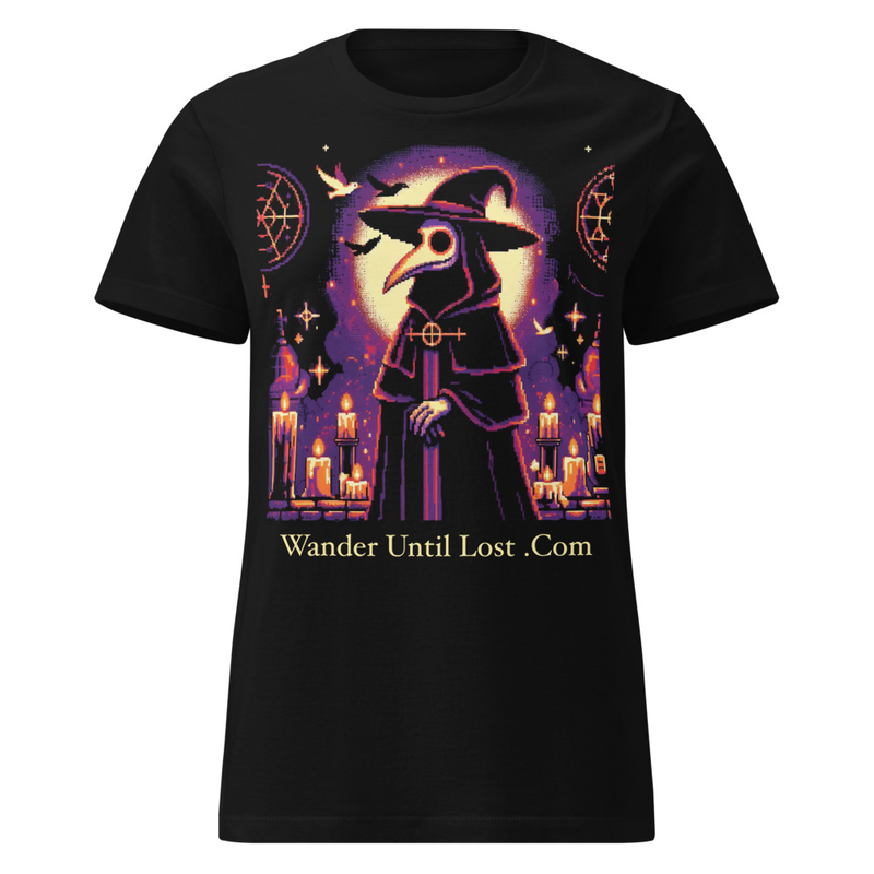Women’s 16-bit Retro Video Game Plague Doctor T-Shirt