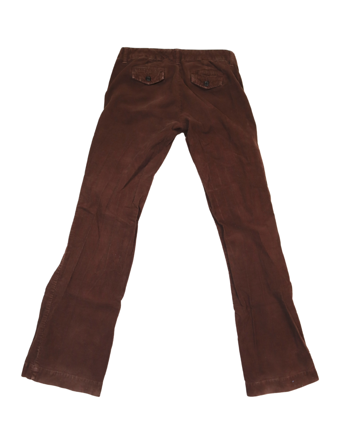 Brown Low Rise Corduroy Pants