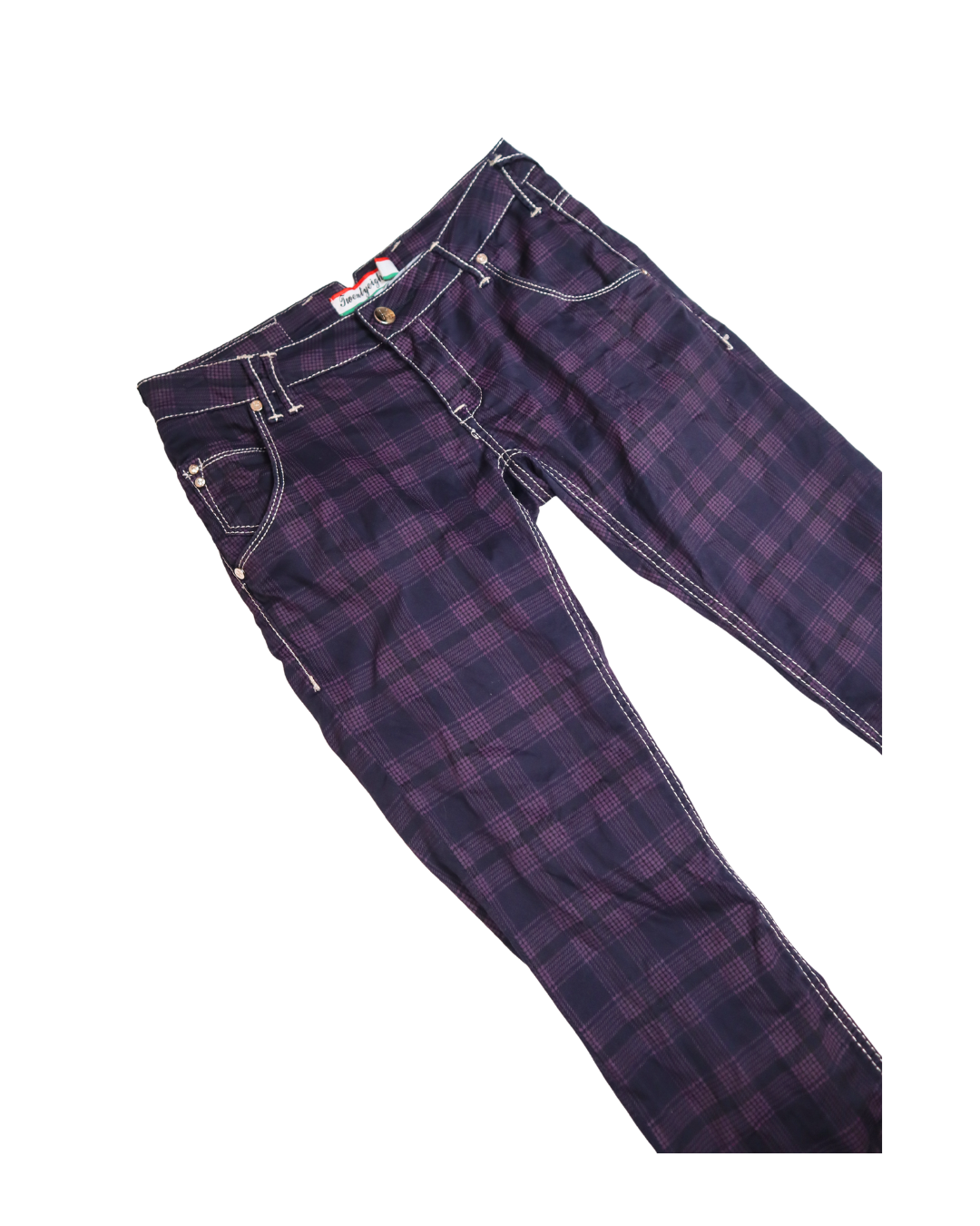 Purple Plaid Pants 