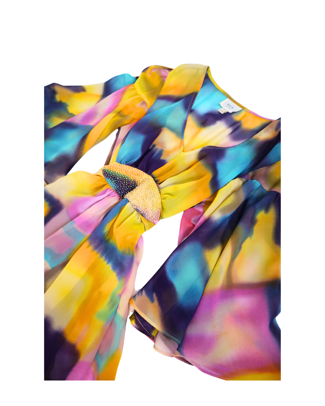 RARE Multi Colored Beaded Waist Top